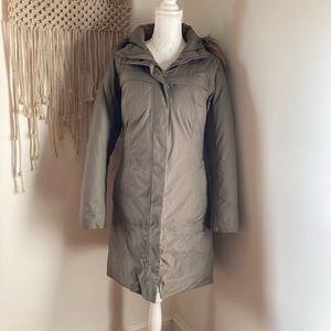 North Face Women Down Fur Hoodie Coat